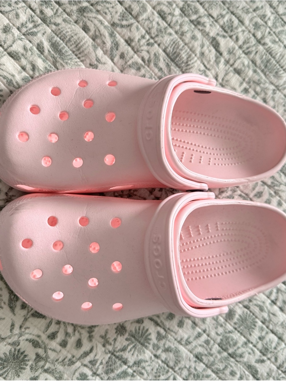 Pink Slip-On Clog Shoes